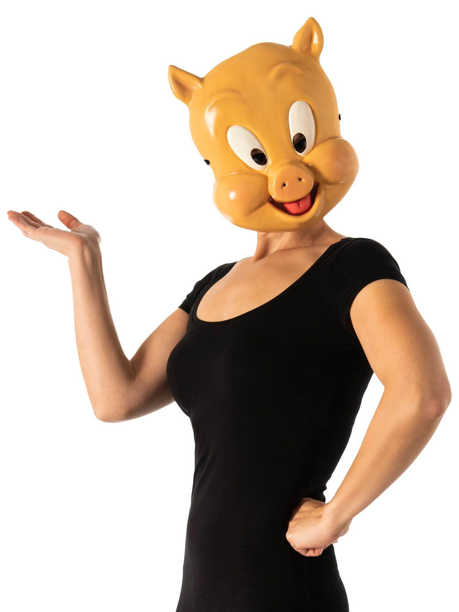 Adult Space Jam: A New Legacy Porky Pig Half Mask - costumes.com