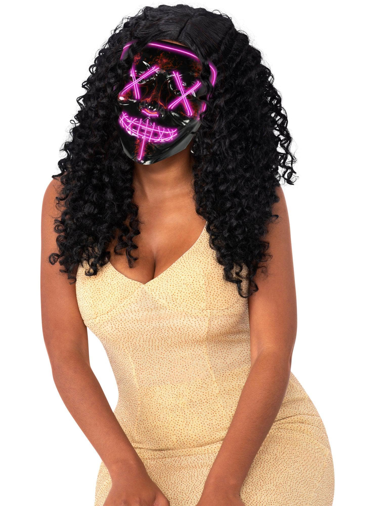 LED Pink Mask - costumes.com