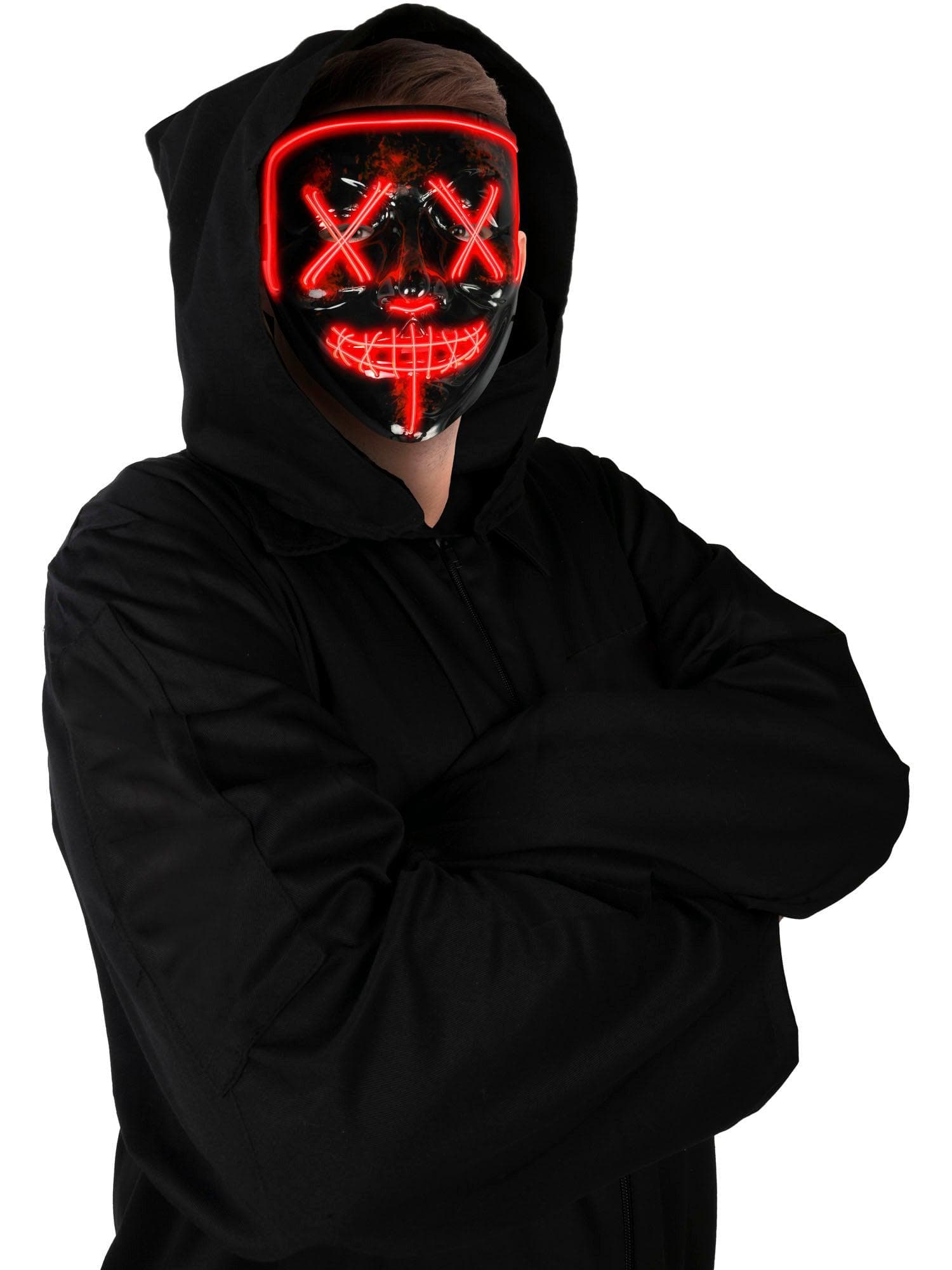 Adult LED Red Mask - costumes.com