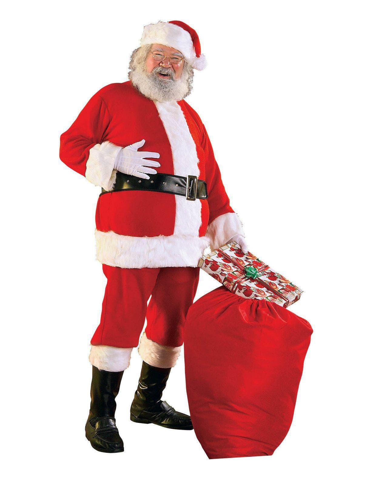 Adult Flannel Santa Suit Costume - costumes.com