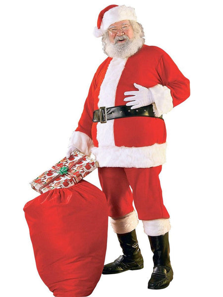 Adult Xl Flannel Santa Suit Costume