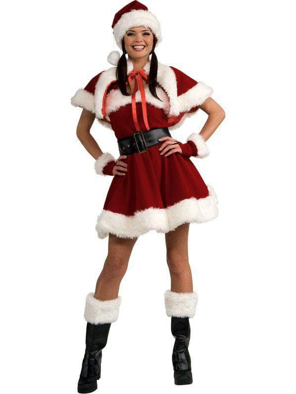 Adult Velvet Miss Santa Costume - costumes.com