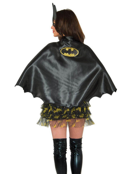 Adult Black Batgirl Cape