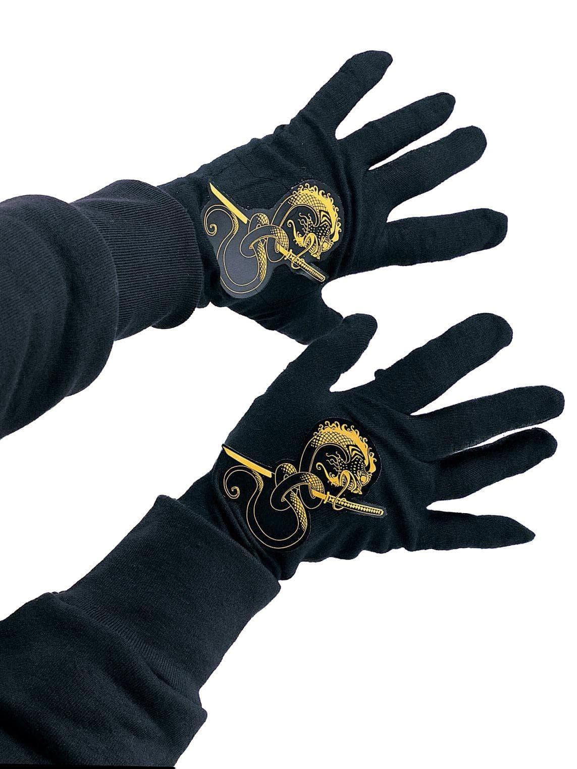 Kids' Black Dragon Ninja Gloves - costumes.com