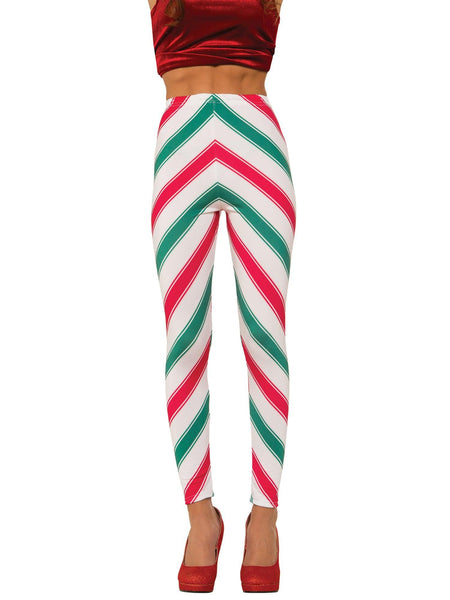 Adult Ms. Candy Cane Leggings Costume