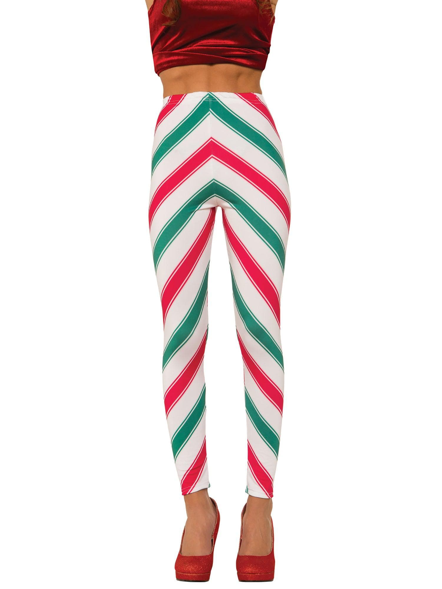 Adult Ms. Candy Cane Leggings Costume - costumes.com