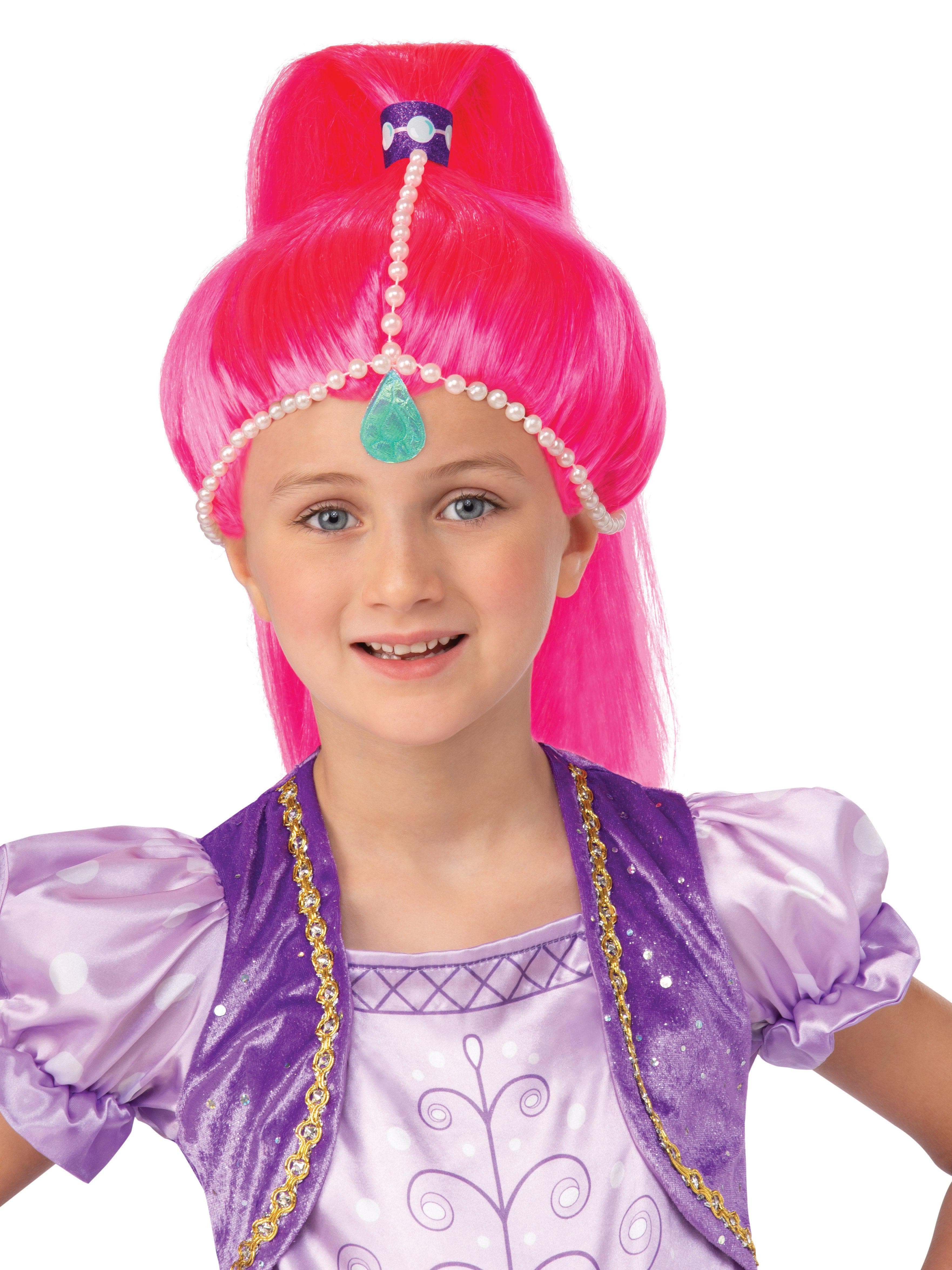 Girls' Pink Shimmer and Shine - Shimmer Wig - costumes.com
