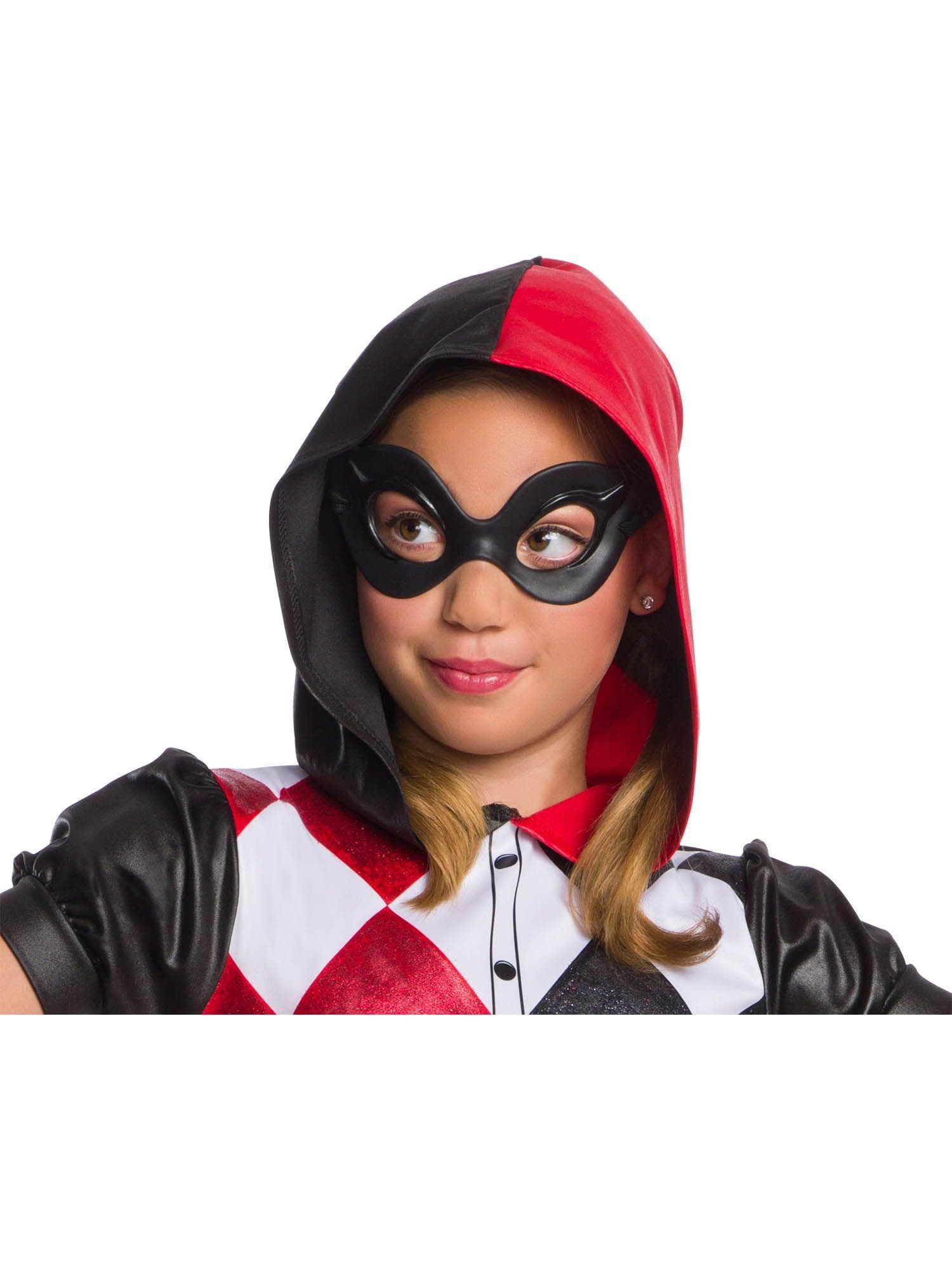 Girls' DC Superhero Girls Harley Quinn Mask - costumes.com