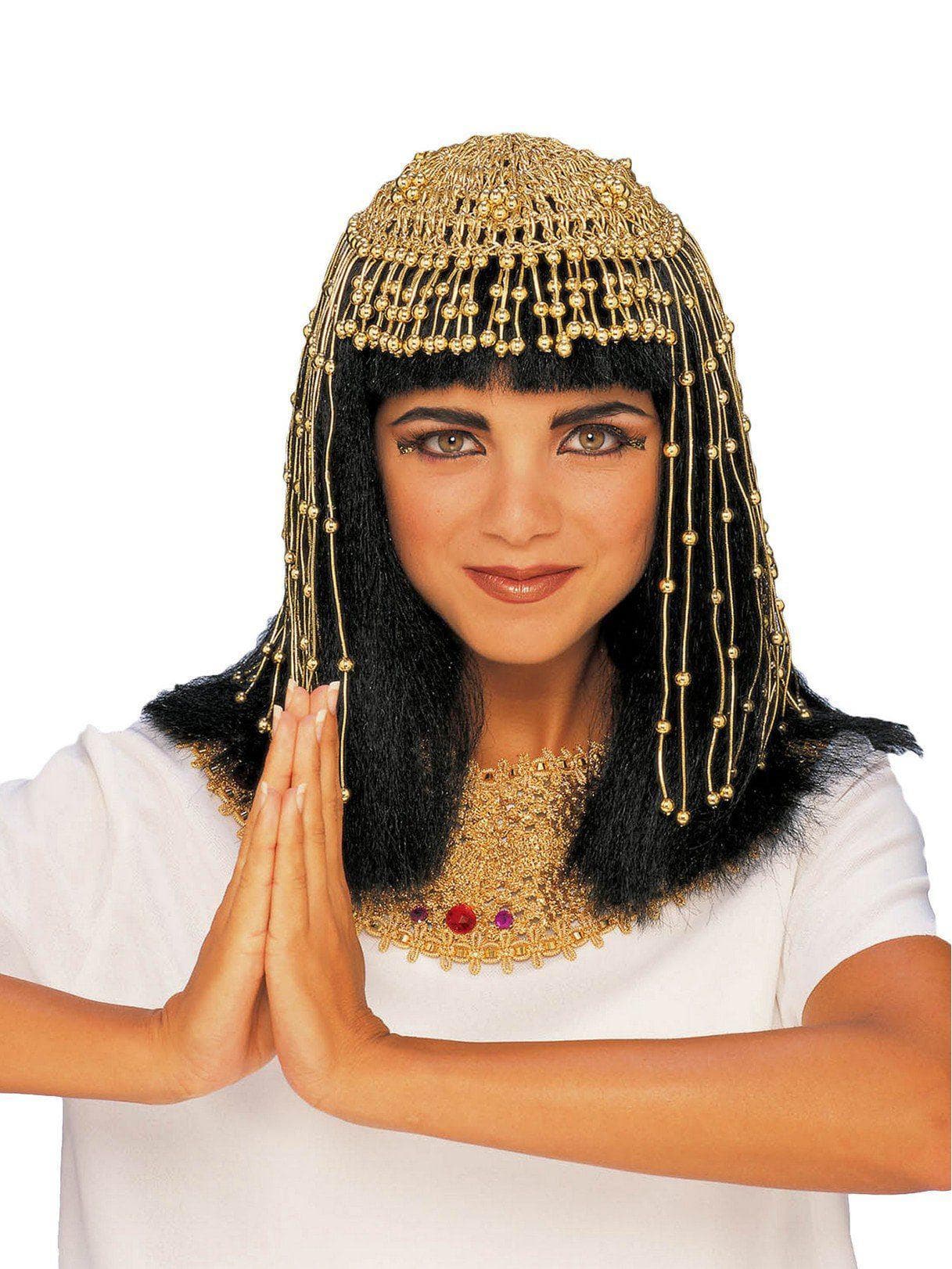 Adult Cleopatra Gold Bead Headpiece - costumes.com