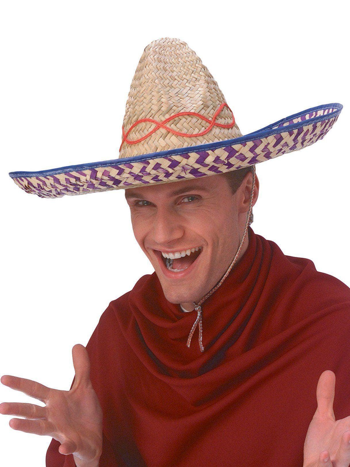 Adult Sombrero Inspired Straw Hat - costumes.com
