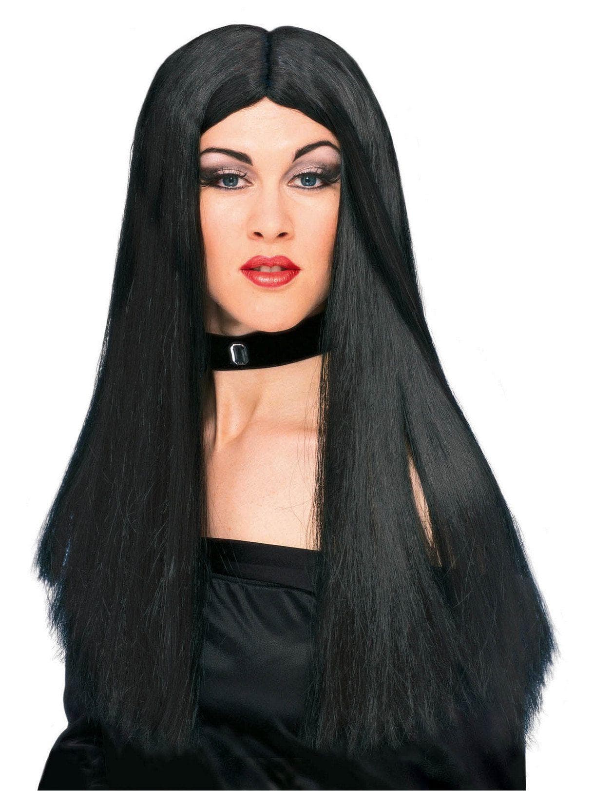 Women's Long Black 24-inch Witch Wig - costumes.com