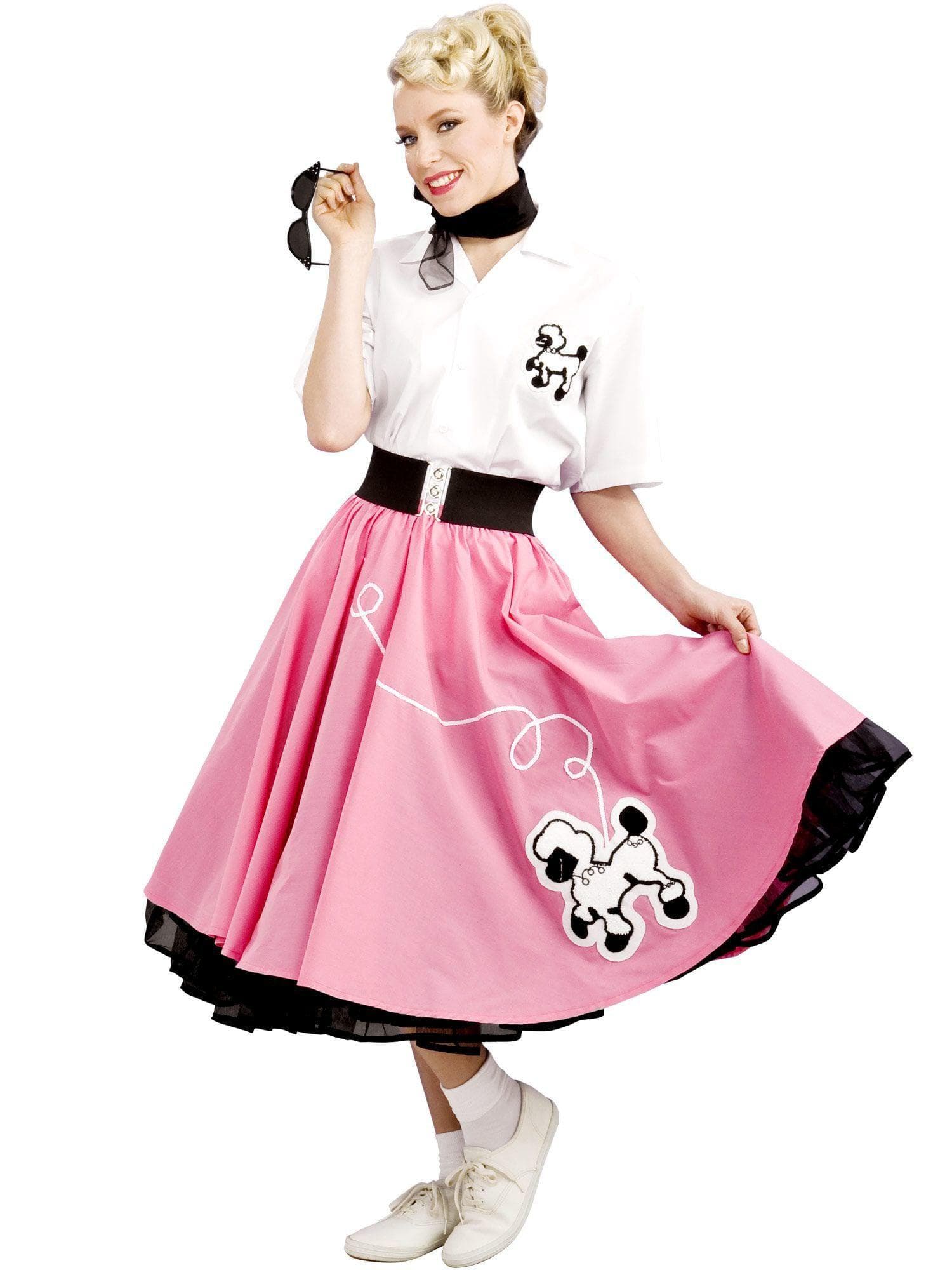 Adult Pink 50s Poodle Costume - costumes.com
