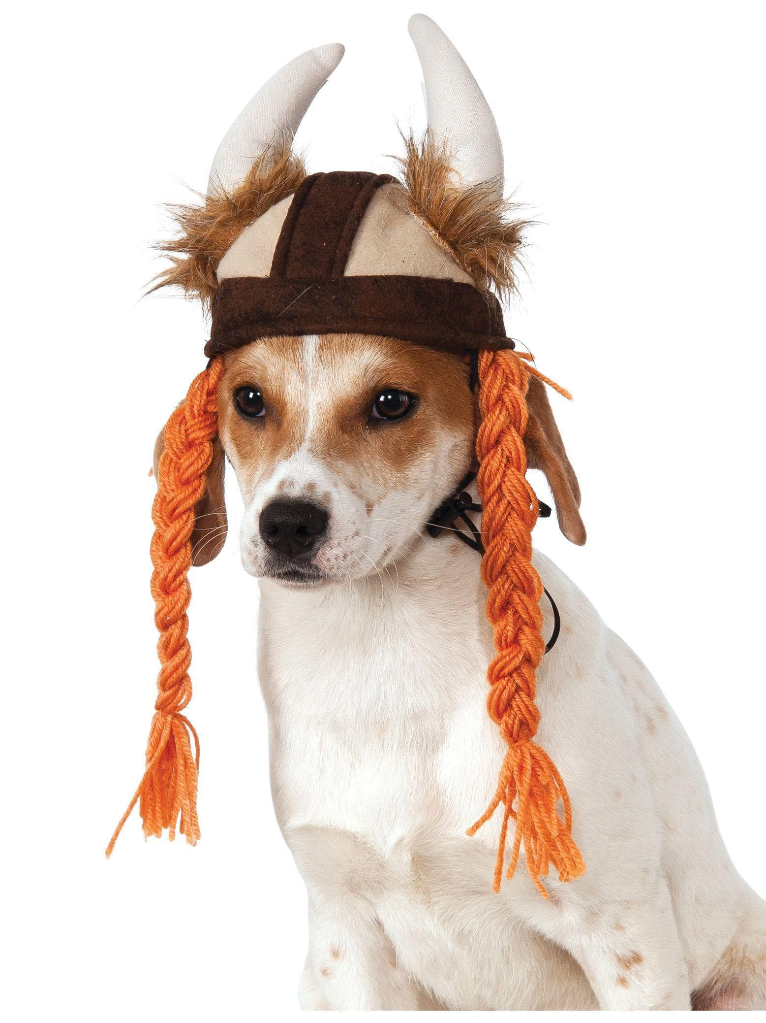 Viking Inspired Pet Hat with Braids - costumes.com