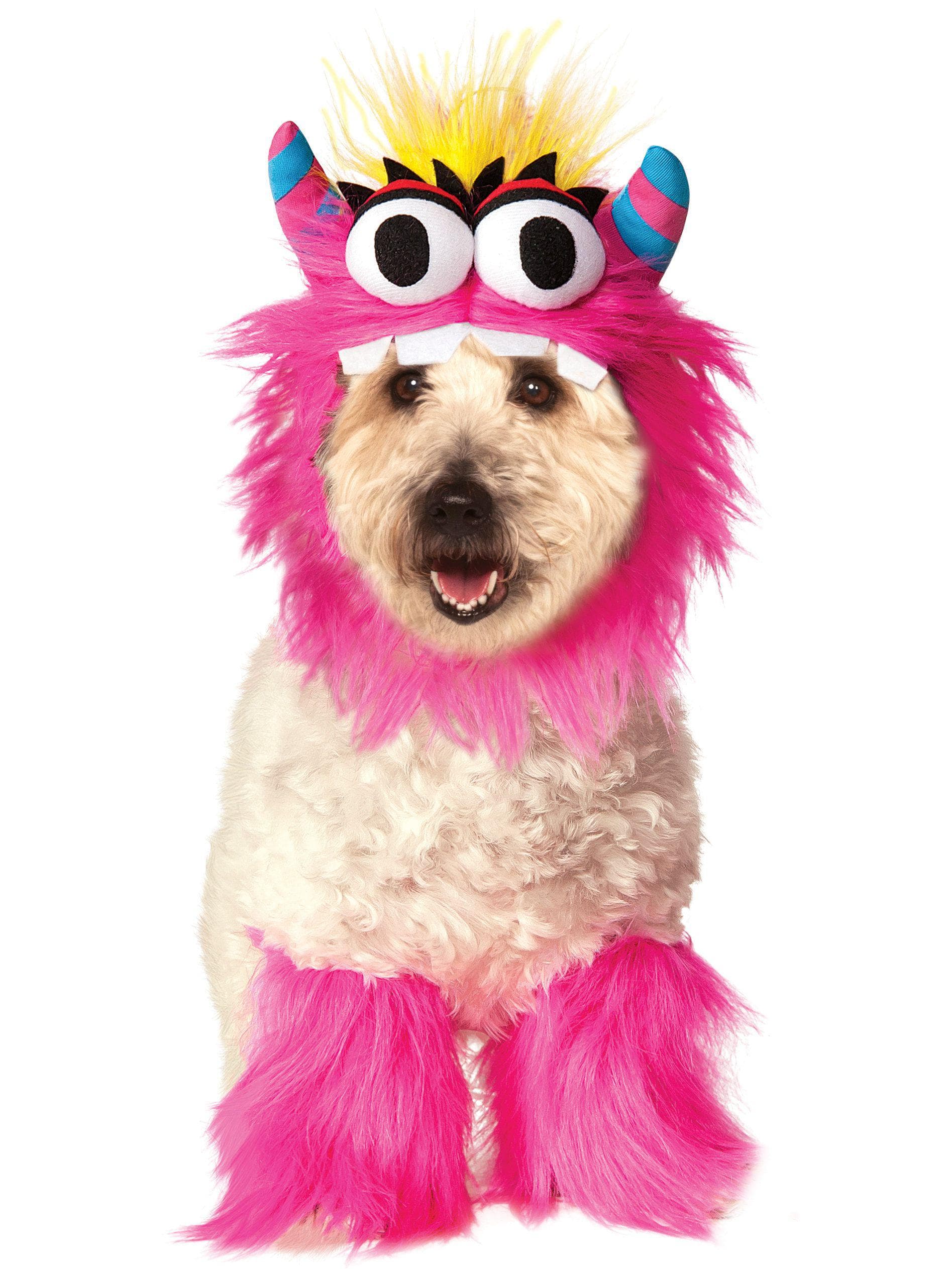 Pink Monster Pet Headpiece and Leg Fluffies - costumes.com