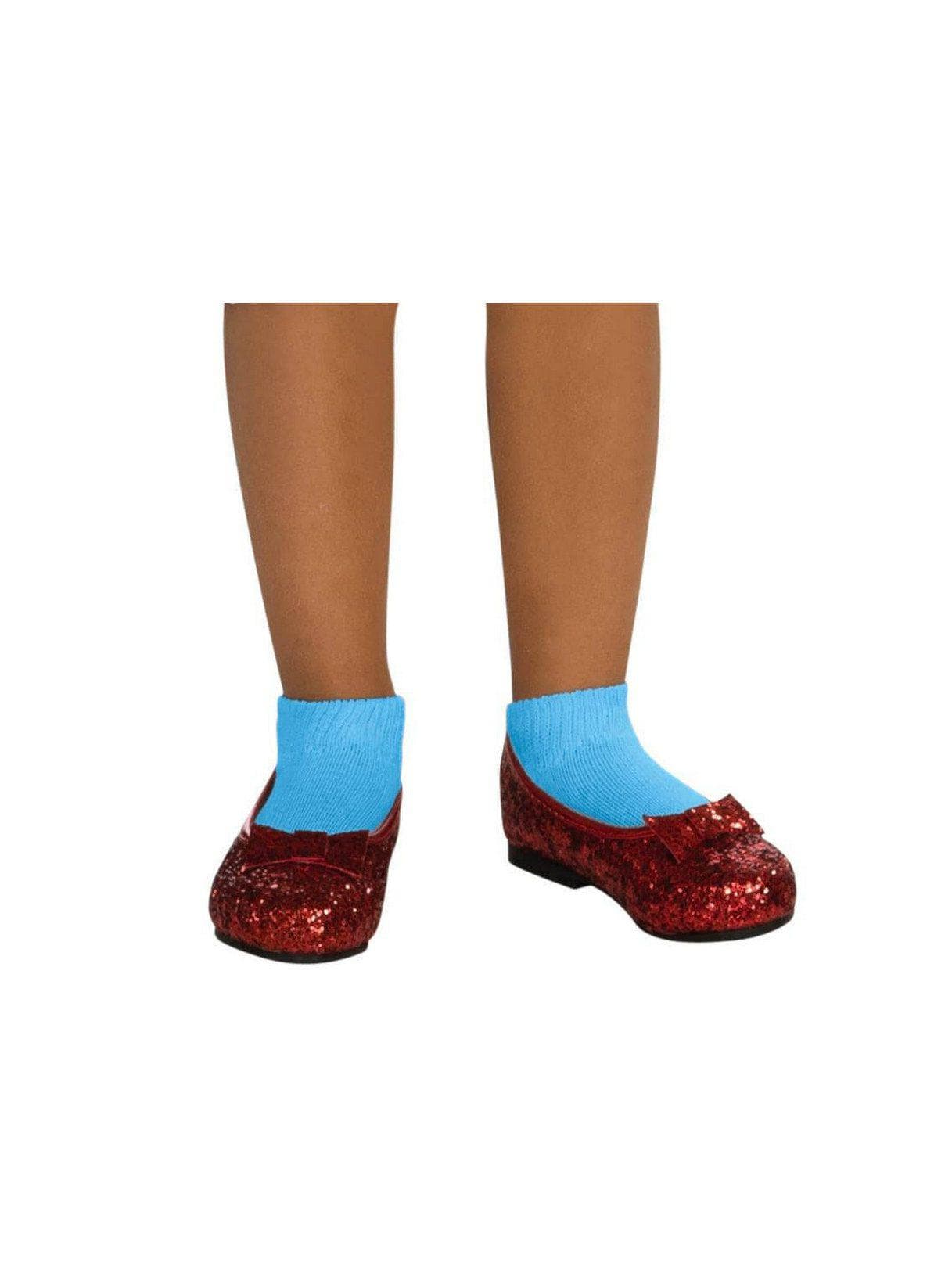Kids Ruby Red Sequin Dorothy Deluxe Shoes - costumes.com
