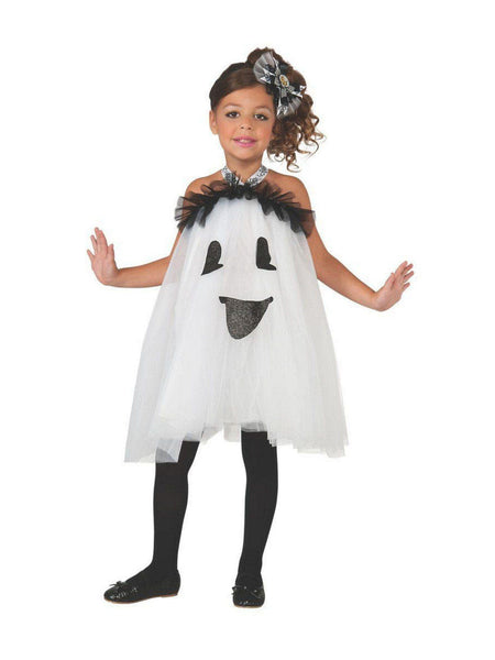 Girls' Hauntingly Cute Ghost Tutu Costume