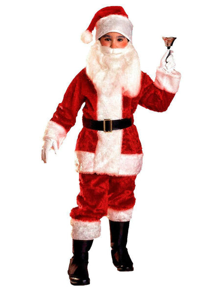 Kids Plush Santa Suit Costume