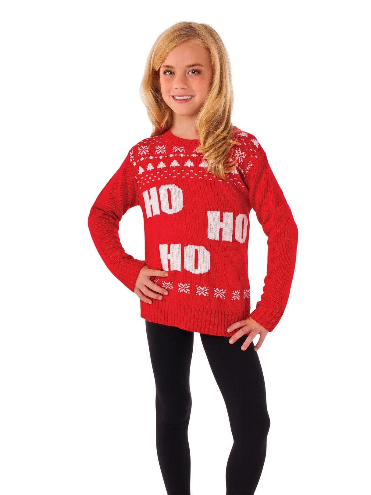 Kids Ho Ho Ho Sweater - costumes.com