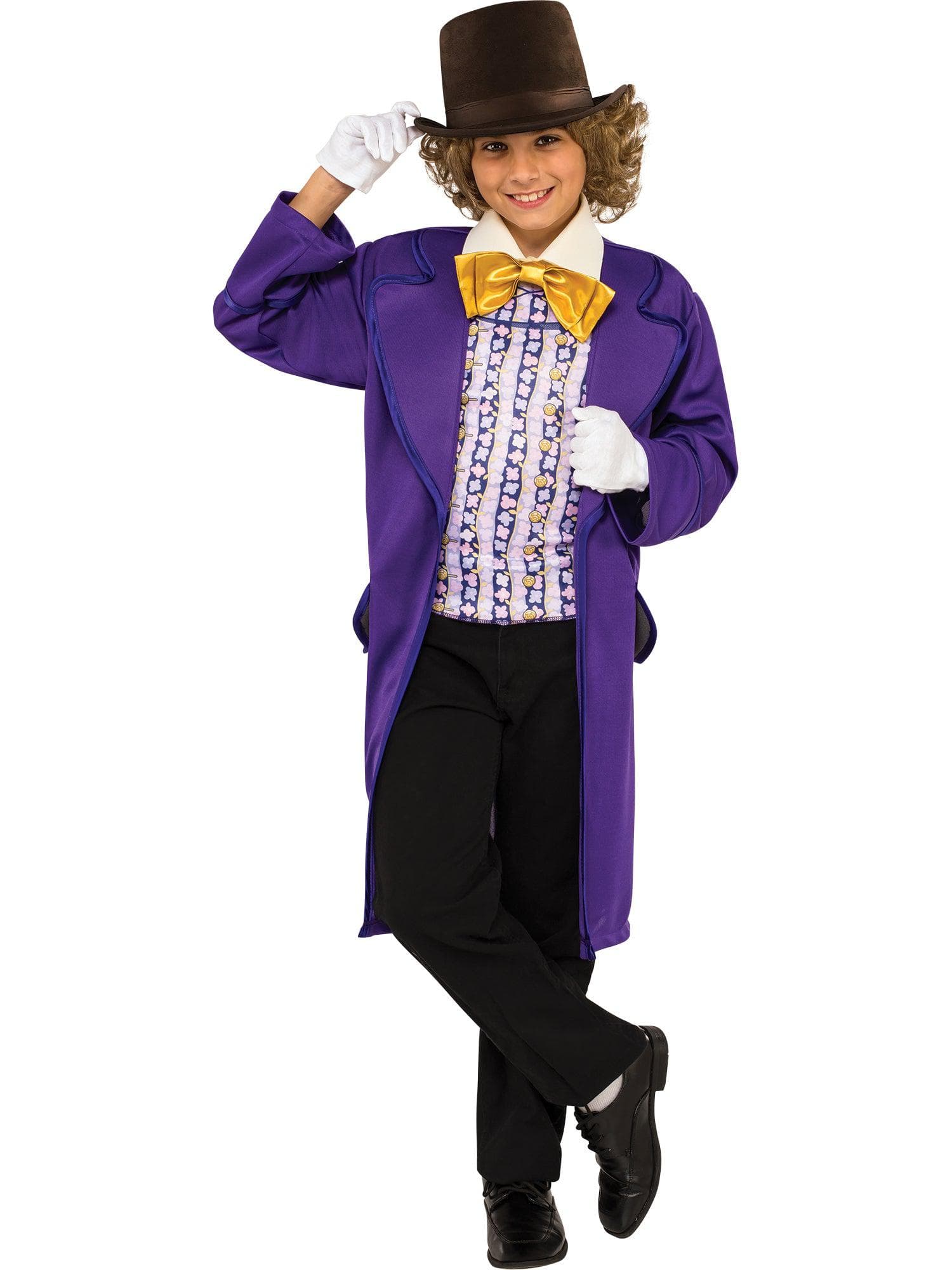 Kids Charlie And The Chocolate Factory Willy Wonka Costume - costumes.com