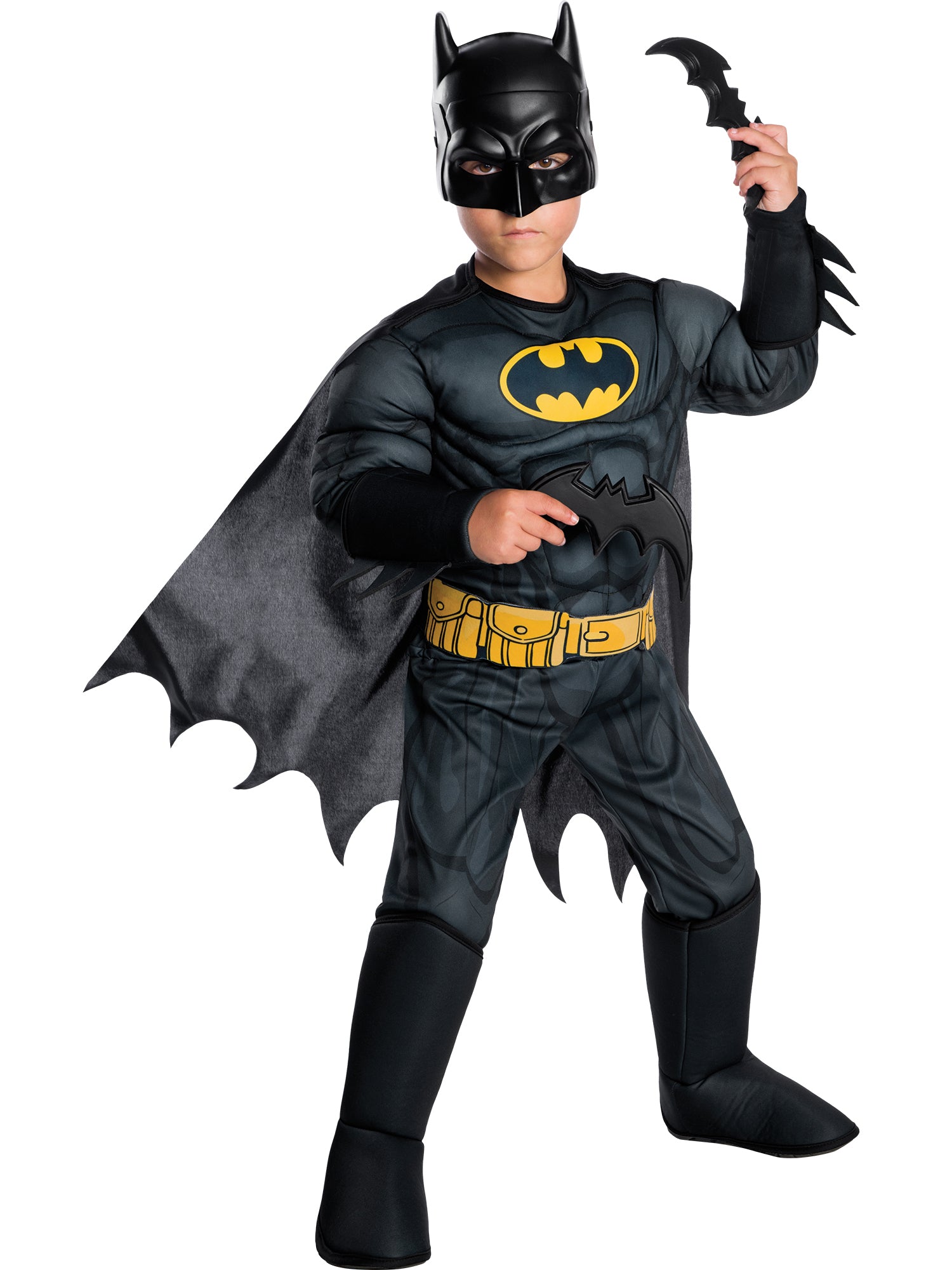 Kids Justice League Batman Deluxe Costume - costumes.com