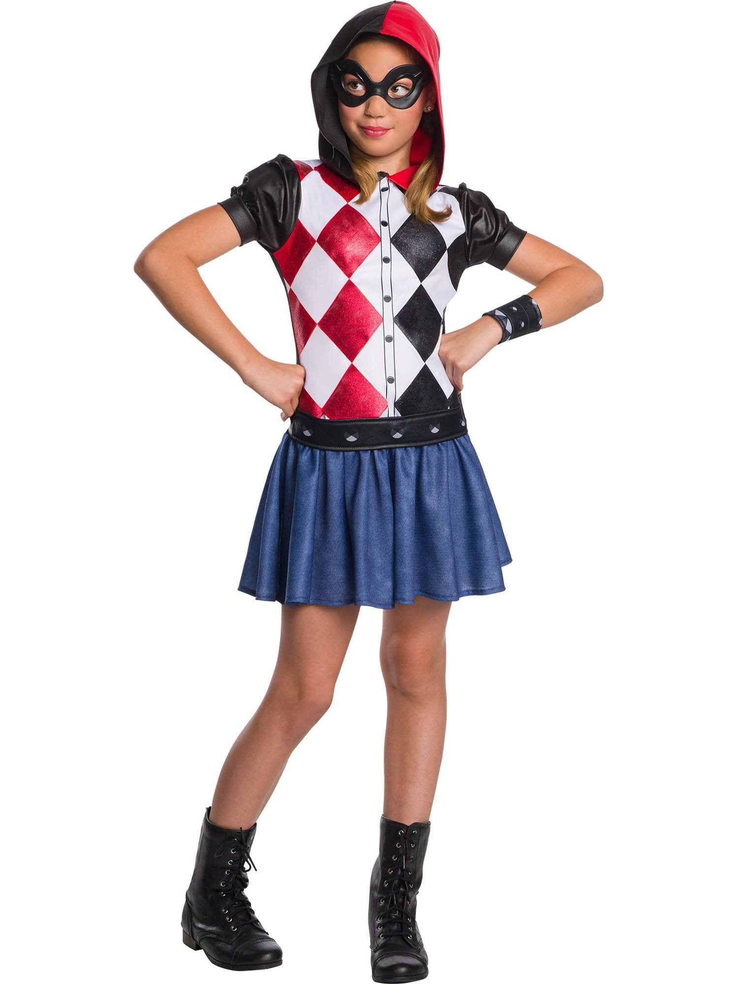 Kids DC Superhero Girls Harley Quinn Costume - costumes.com