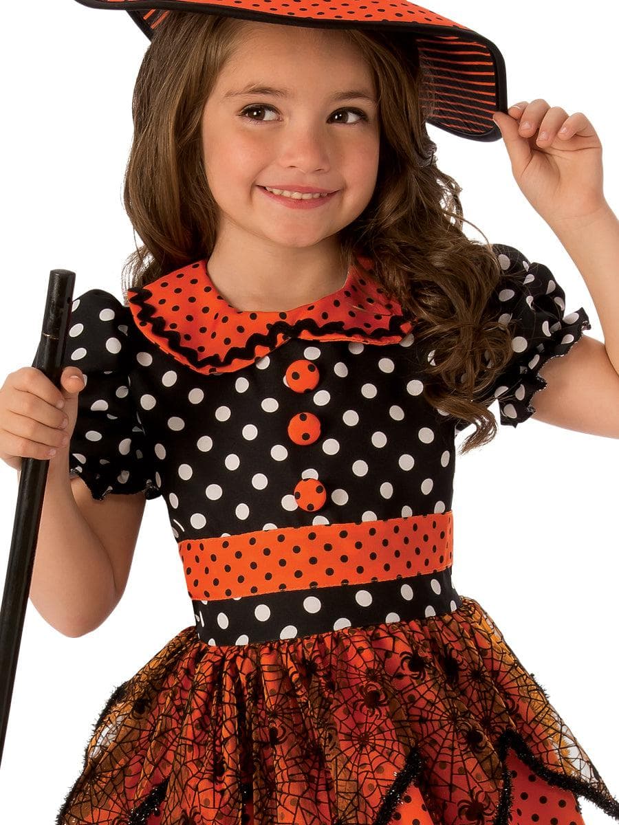 Kids Polka Dot Witch Costume - costumes.com