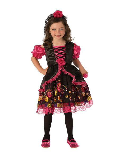Kids Day Of The Dead Girl Costume