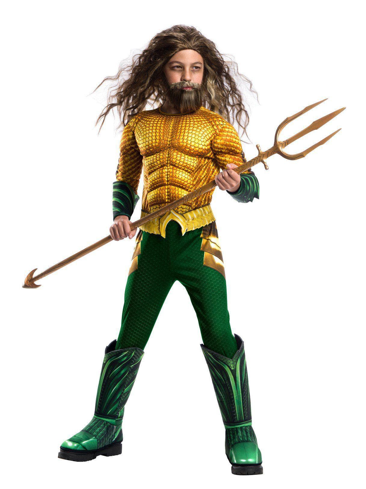 Kids Justice League Aquaman Deluxe Costume - costumes.com