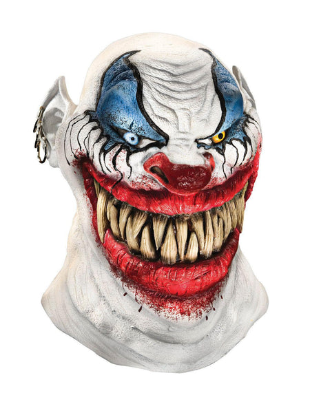 Adult Grinning Chomper the Clown Overhead Latex Mask