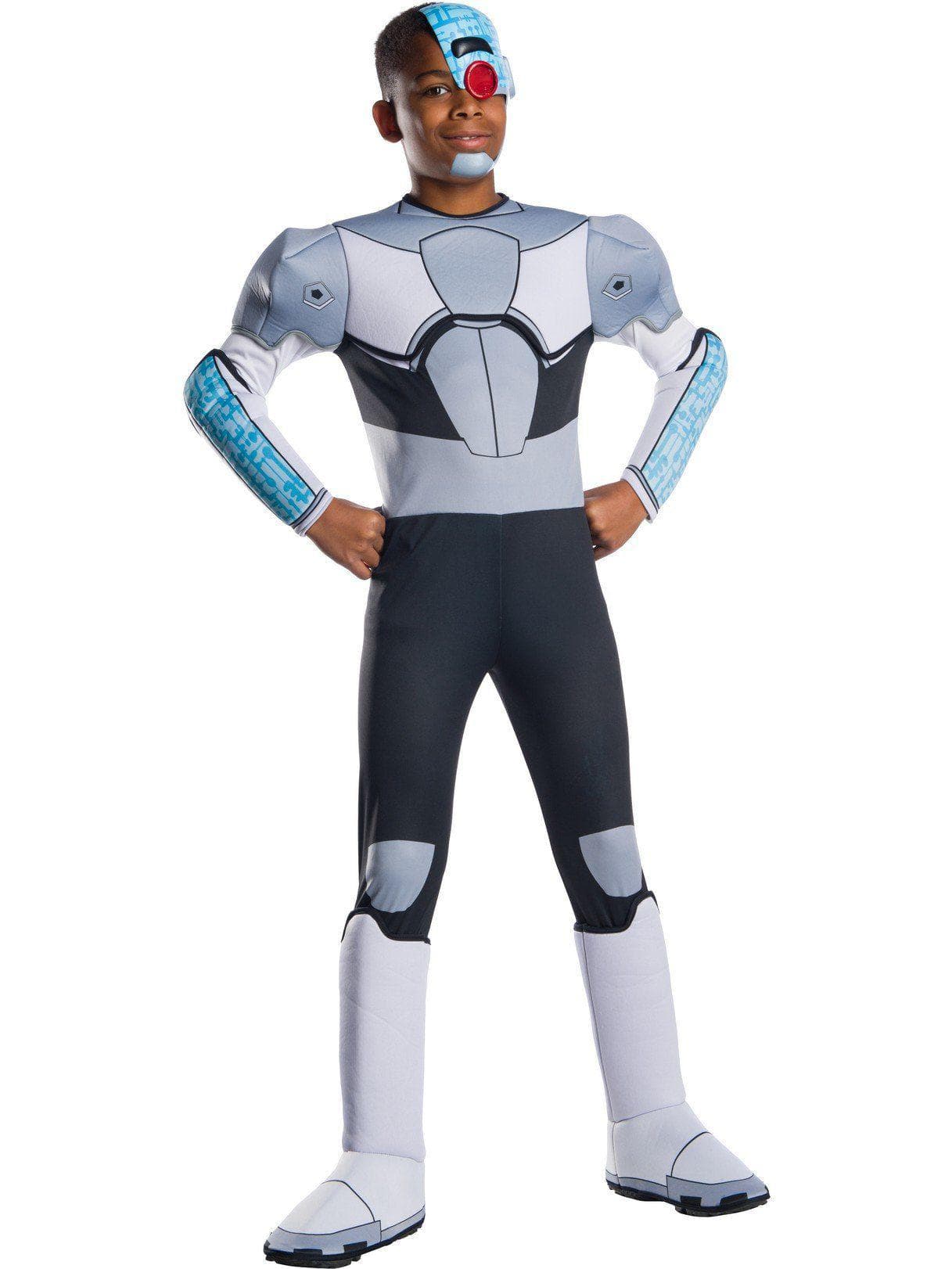 Kids Teen Titans Cyborg Deluxe Costume - costumes.com