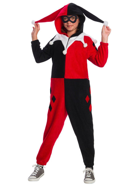 Girls' DC Comics Harley Quinn Zipsters Costume