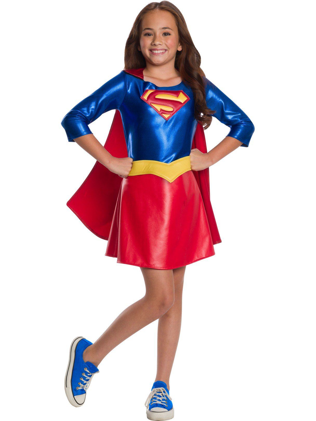 Kids DC Superhero Girls Supergirl Deluxe Costume - costumes.com