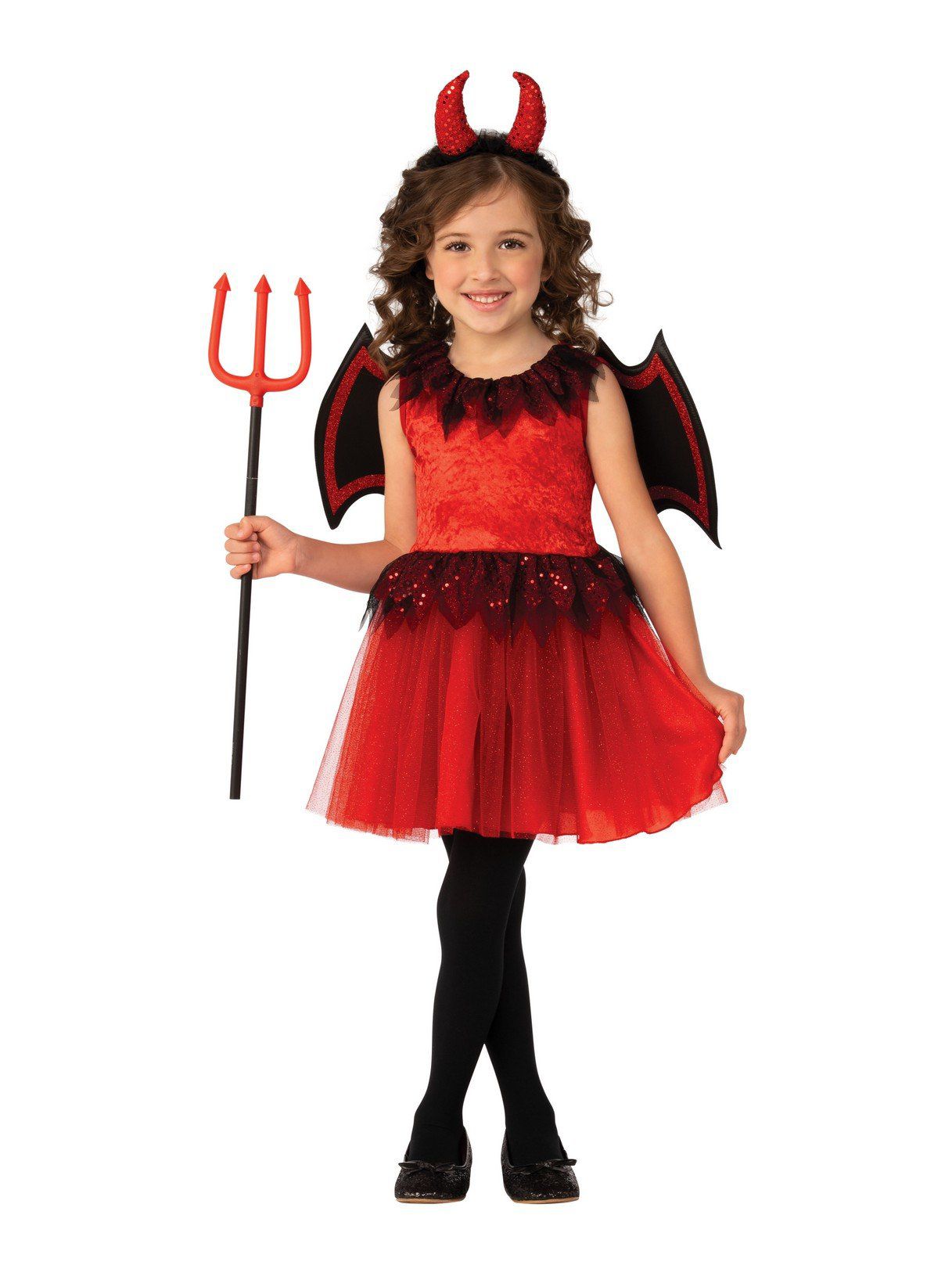 Girls' Red Sequin Devil Costume Girls' Red Sequin Devil Costume