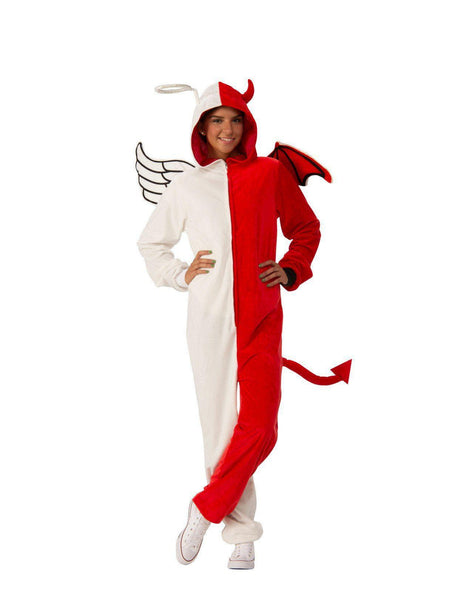 Adult Half Angel Half Demon Comfy Wear Costume