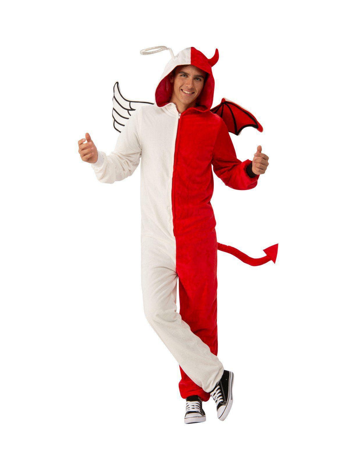 Adult Half Angel Half Demon Comfy Wear Costume - costumes.com