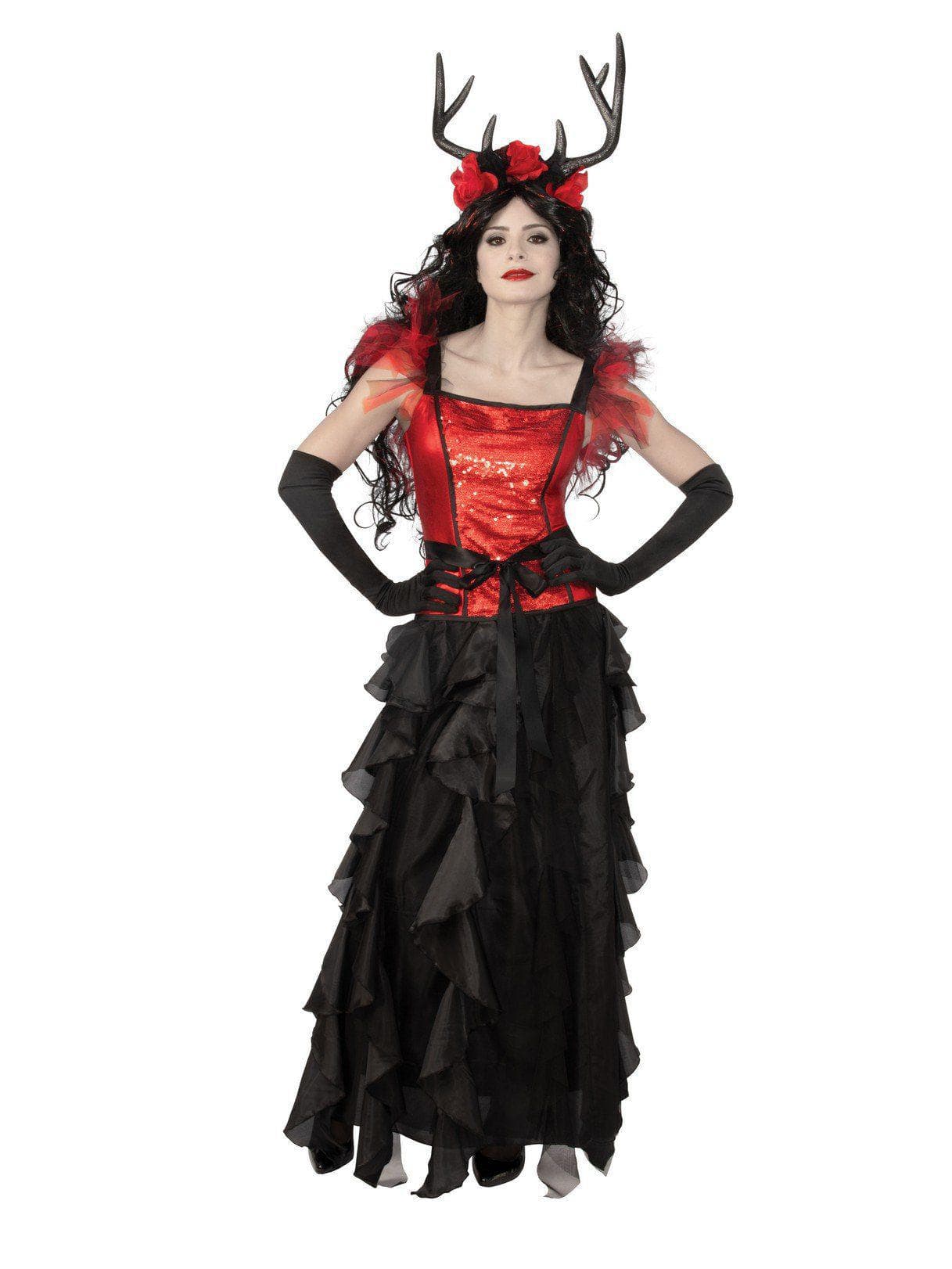 Black Cascading Adult Skirt - costumes.com