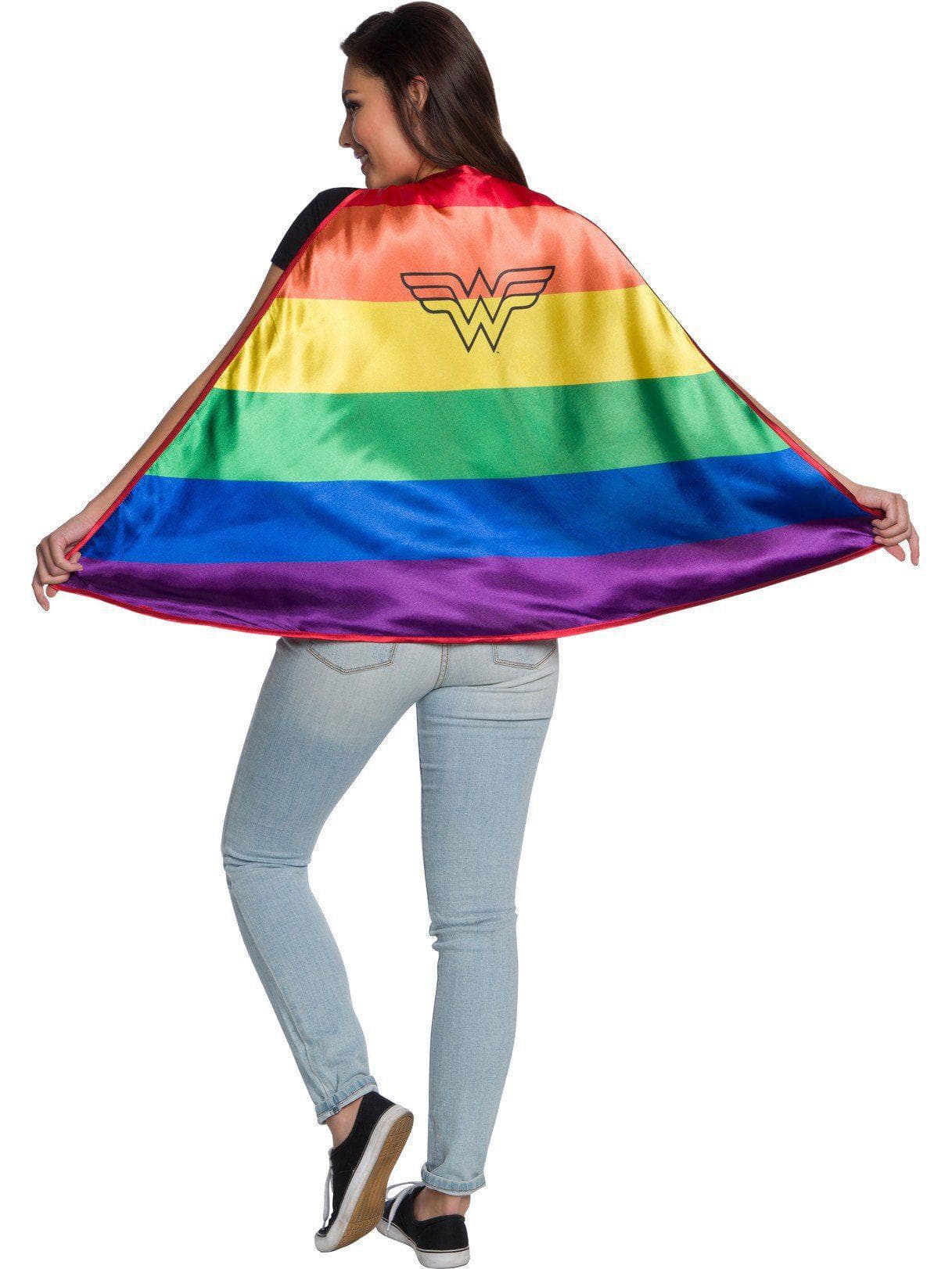 Women's Classic Wonder Woman Cape - Pride Edition - costumes.com