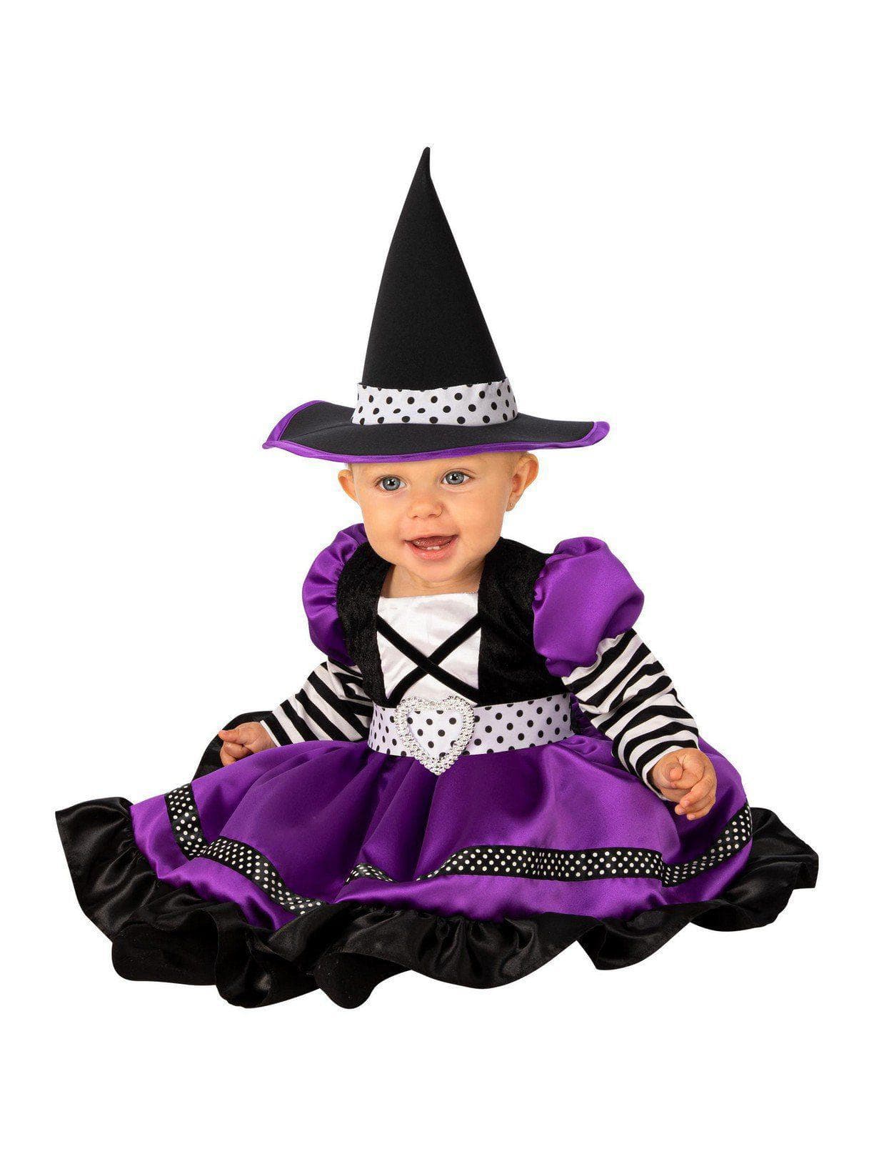 Baby/Toddler Purple & Black Witch Costume - costumes.com