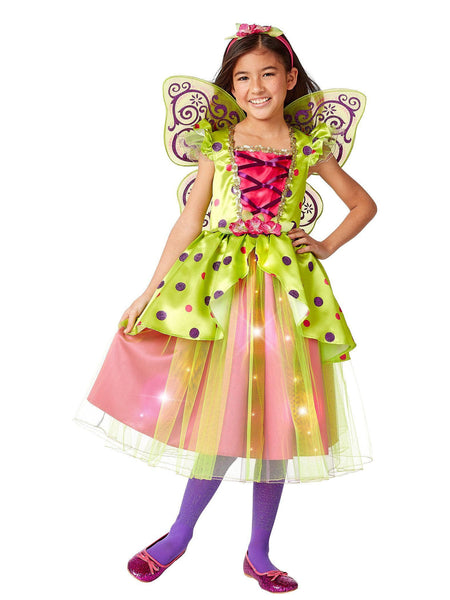 Girls' Light-Up Limelight Fairy Costume