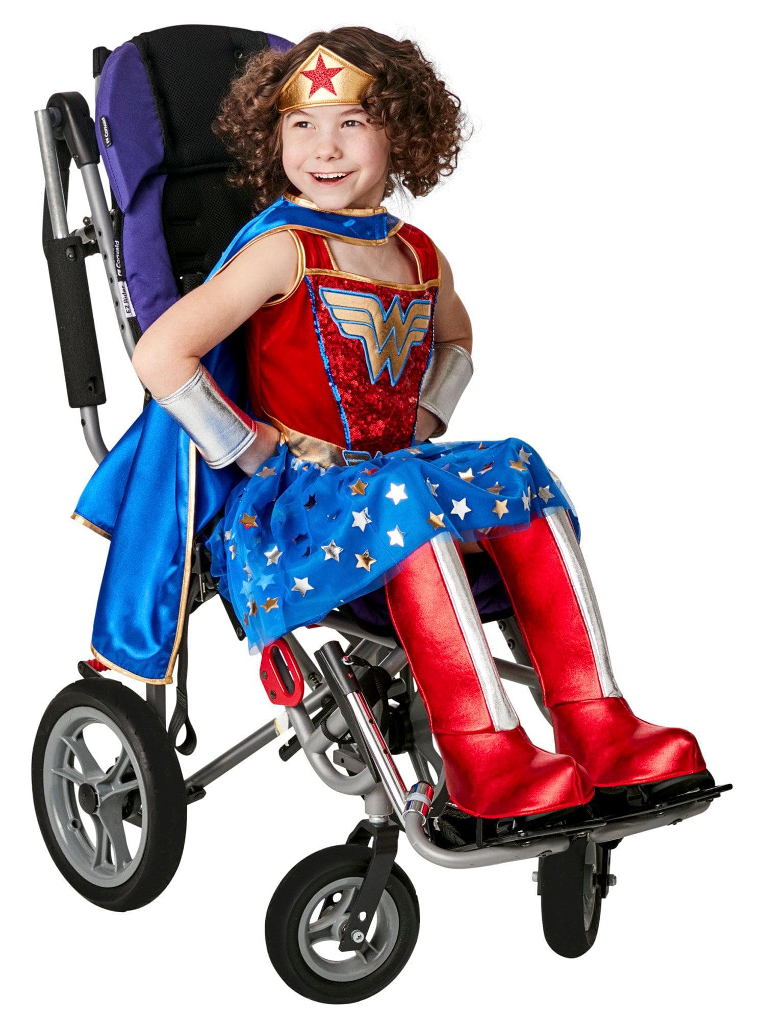 Girls' DC Comics Wonder Woman Adaptive Costume - costumes.com