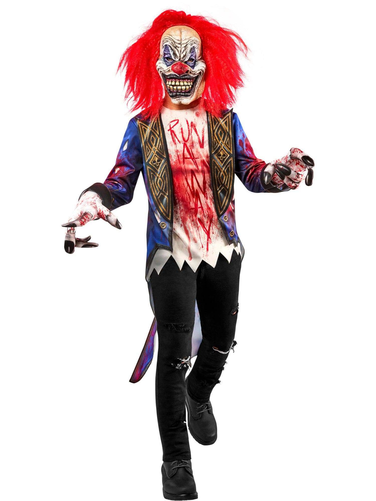 Creepy Clown Kids Costume - costumes.com