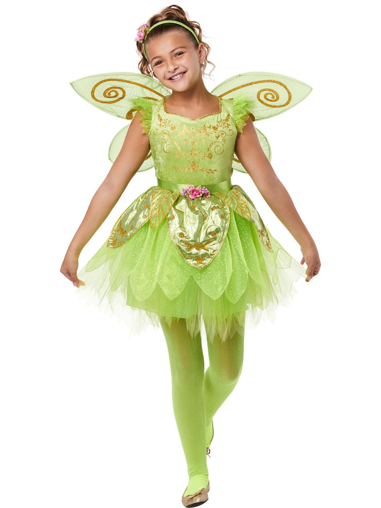 Girls' Green Fairy Costume - costumes.com