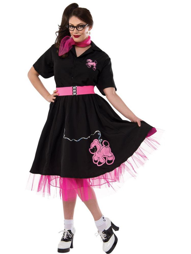 Adult Complete Poodle Skirt Plus - costumes.com