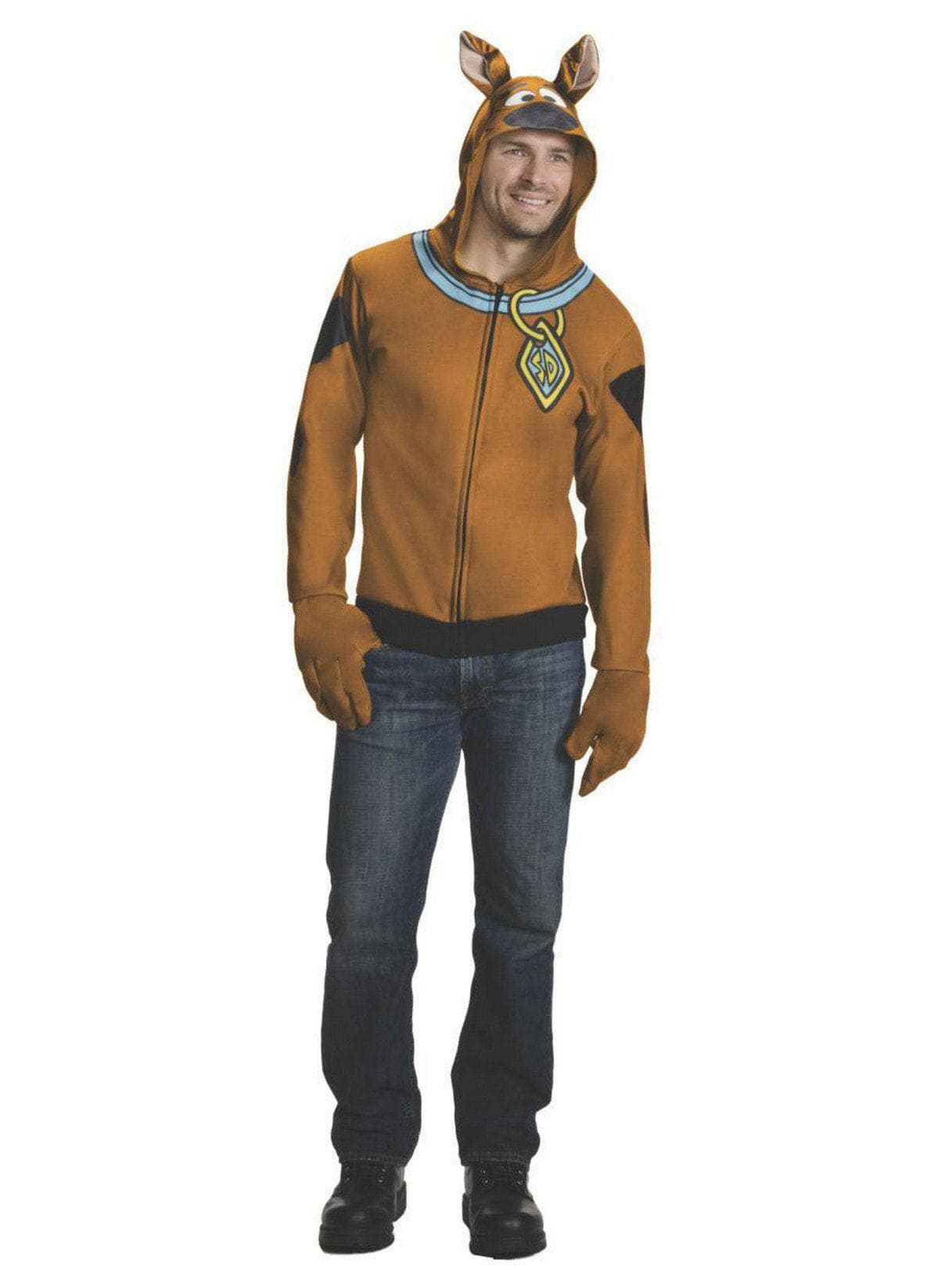 Men's Scooby-Doo Hooded Top with Gloves - costumes.com