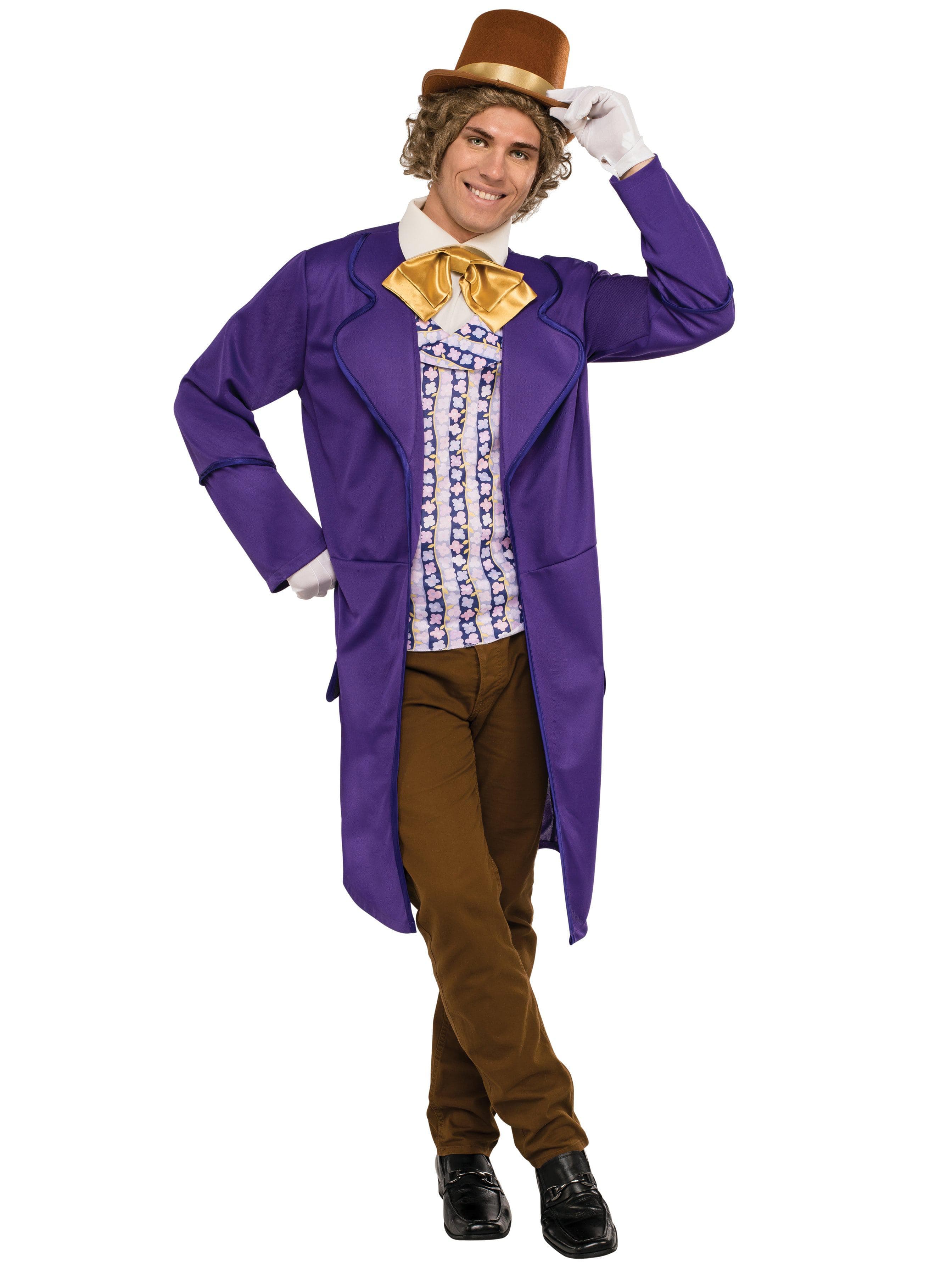 Adult Charlie And The Chocolate Factory Willy Wonka Deluxe Costume - costumes.com