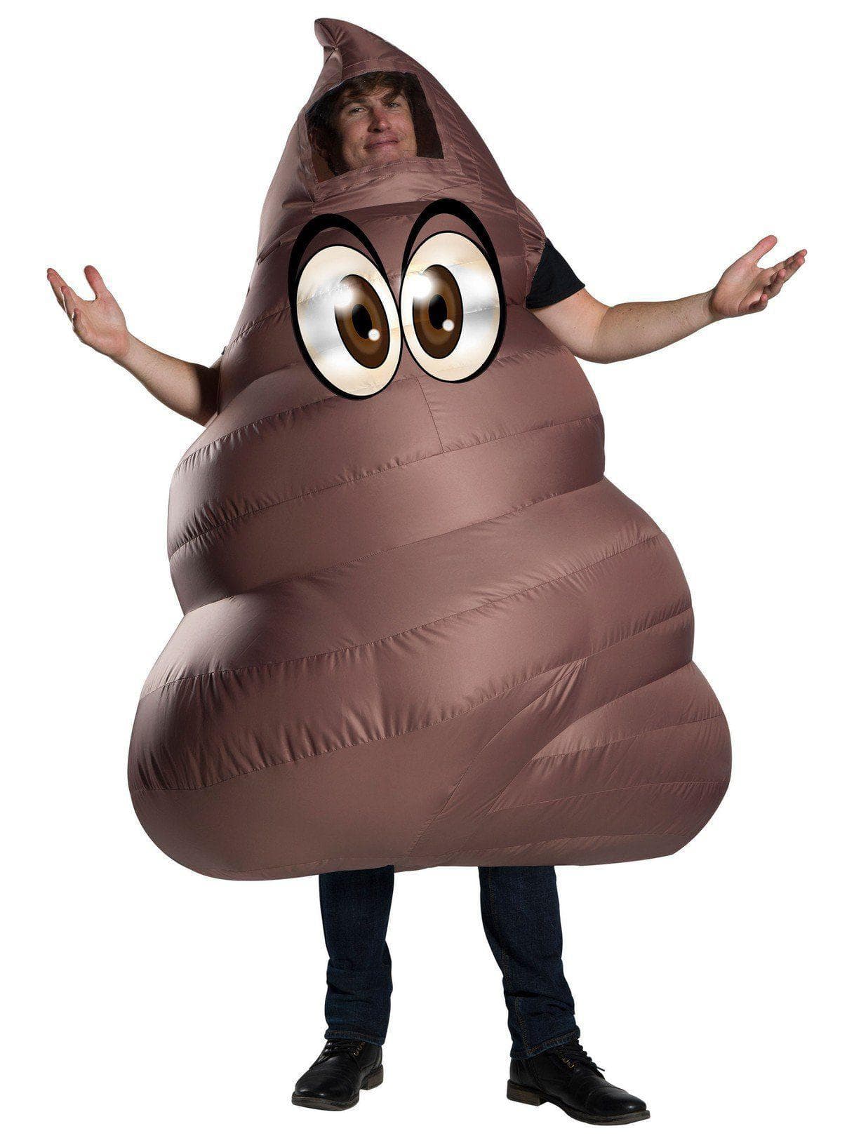 Adult Poop Emoji Inflatable Costume - costumes.com