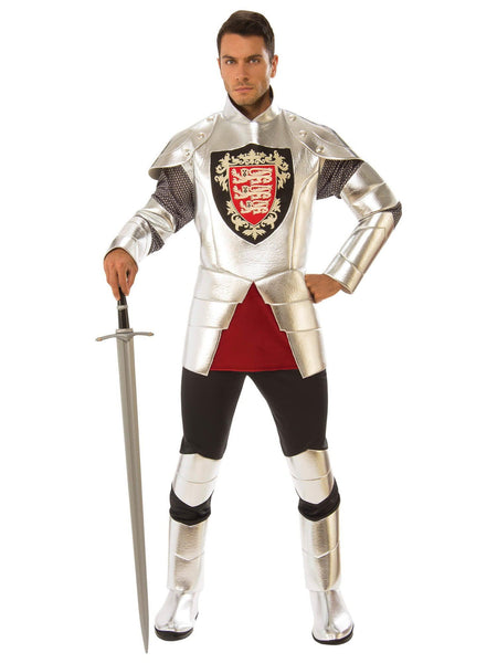 Men's Silver Renaissance Knight Costume
