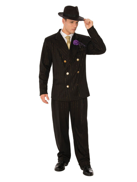 Men's Black 1920's Gangster Suit Costume