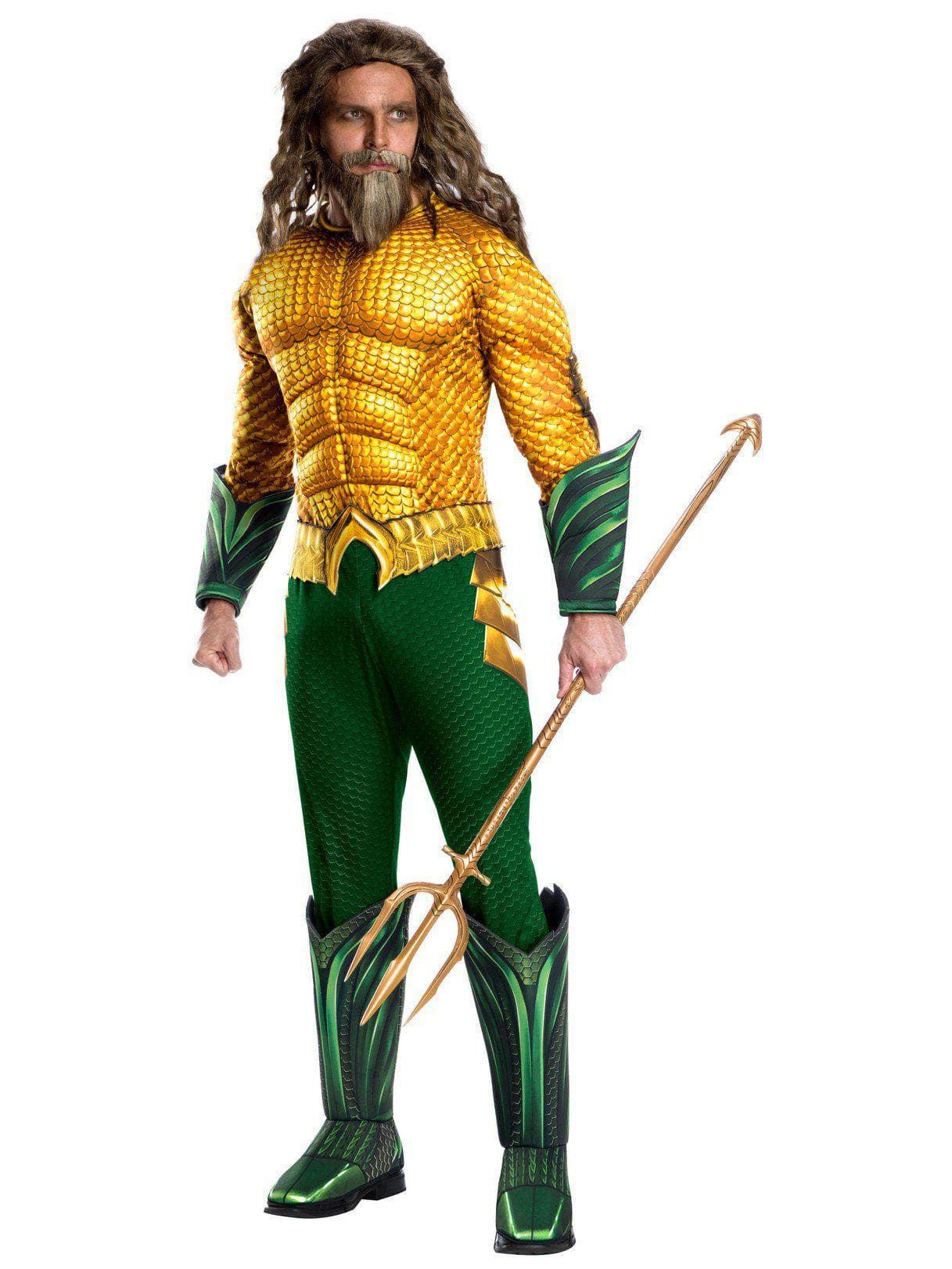 Adult Justice League Aquaman Deluxe Costume - costumes.com