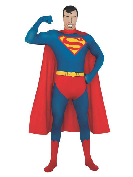 Men's DC Comics Superman 2nd Skin Bodysuit Costume